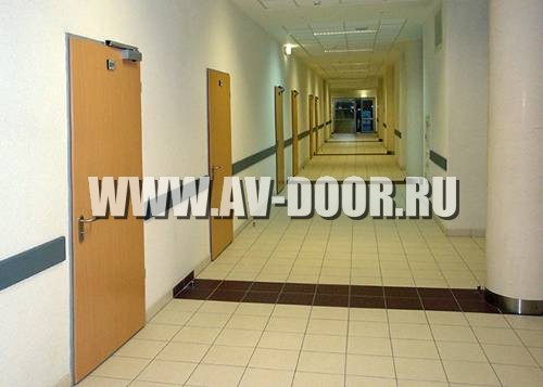 Фото работы: Огнестойкая дверь для больницы из МДФ