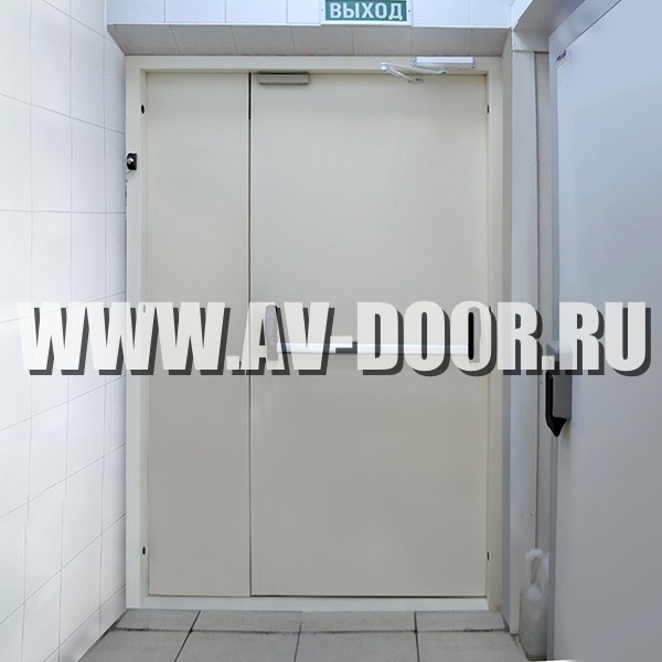 Фото работы: Двупольная огнеупорная дверь с антипаникой