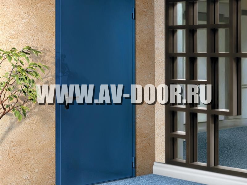 Фото работы: Глухая противопожарная дверь в офисе