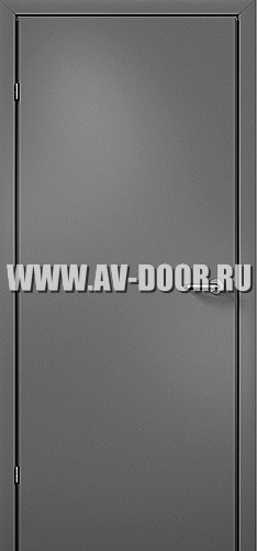 Одностворчатая глухая противопожарная дверь серая