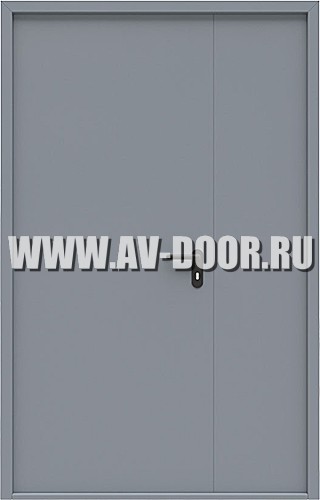 Противопожарная полуторная глухая дверь