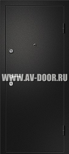 Черная одностворчатая противопожарная дверь