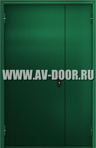 Полуторная противопожарная глухая дверь