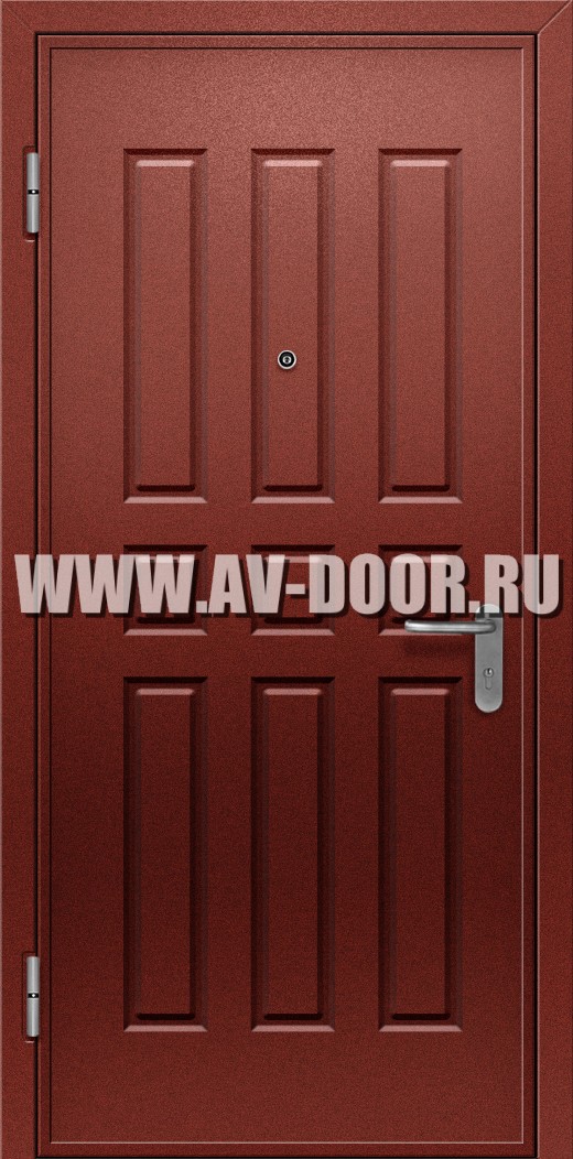 Одностворчатая противопожарная глухая дверь без порога