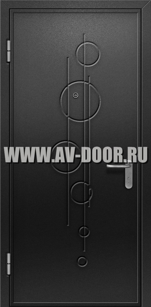 Глухая однопольная противопожарная дверь без порога