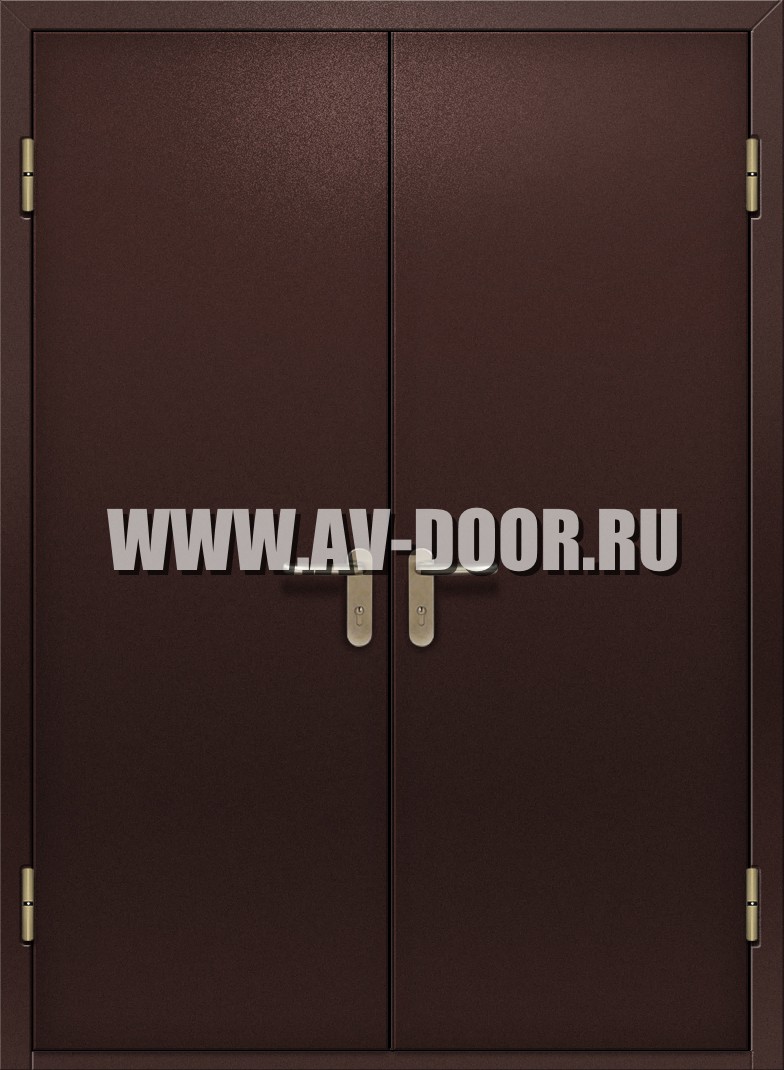 Двупольная глухая противопожарная дверь