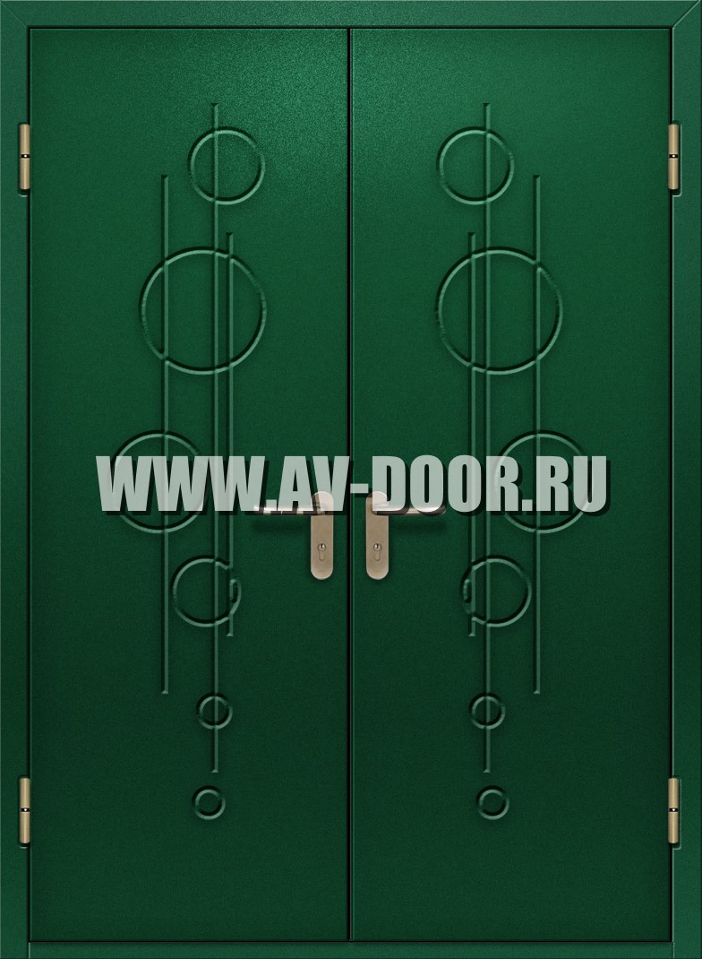 Противопожарная глухая двупольная дверь