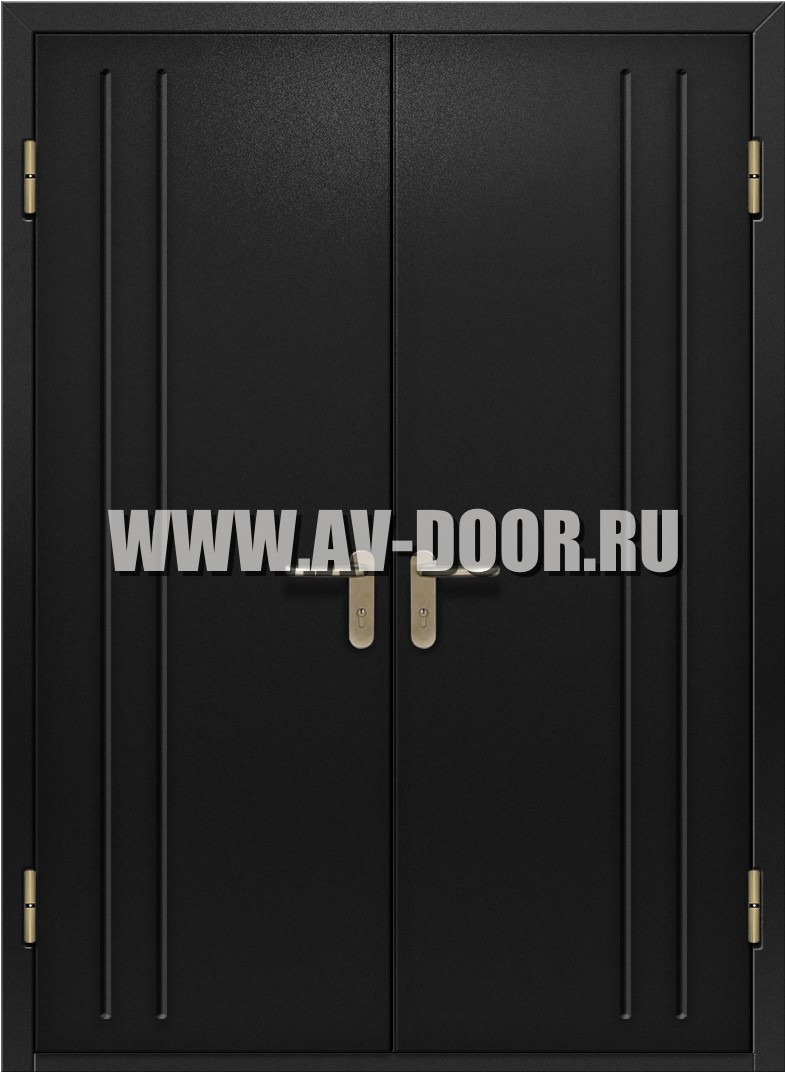 Дверь двупольная противопожарная глухая