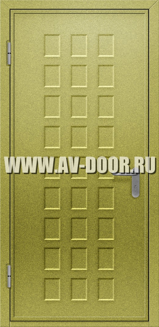 Противопожарная дымогазонепроницаемая глухая дверь