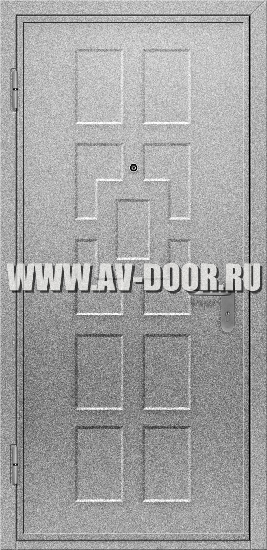Противопожарная глухая дымогазонепроницаемая дверь
