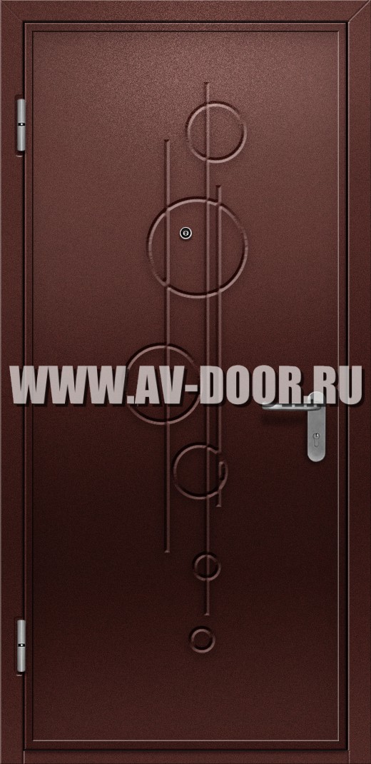 Противопожарная однопольная дымогазонепроницаемая дверь