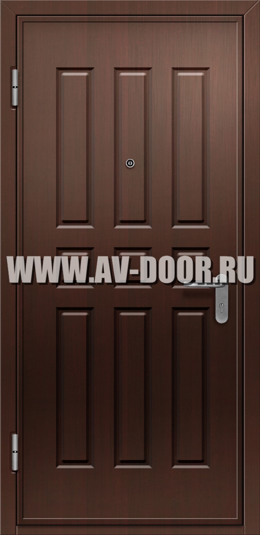 Одностворчатая противопожарная дымогазонепроницаемая дверь из мдф