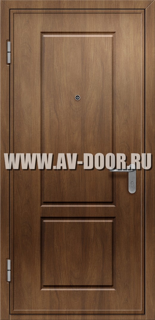 Противопожарная однопольная глухая дверь с отделкой МДФ