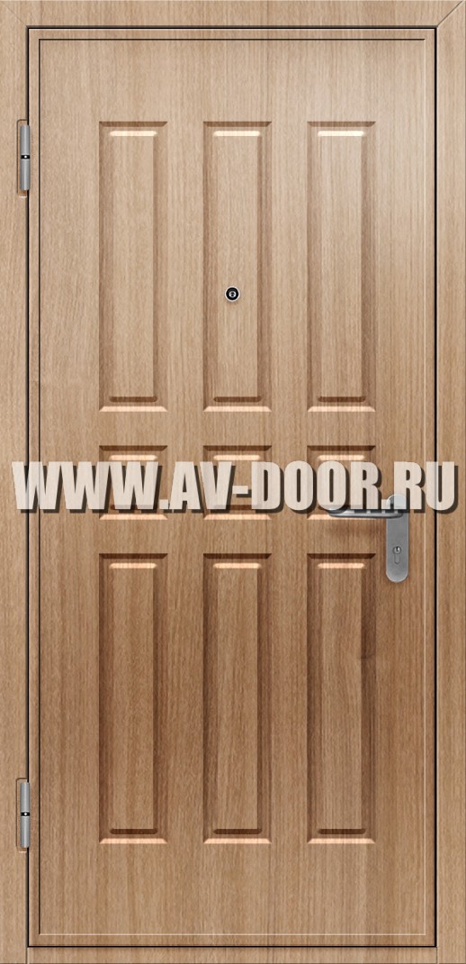 Однопольная противопожарная глухая дверь из мдф