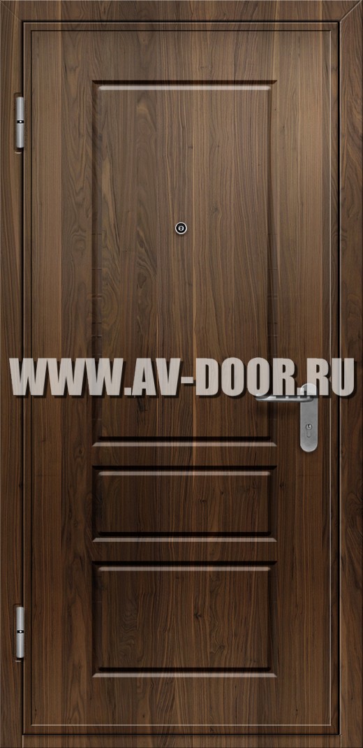 Глухая противопожарная однопольная дверь с отделкой МДФ