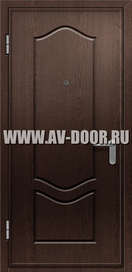 Однопольная противопожарная глухая дверь с отделкой МДФ