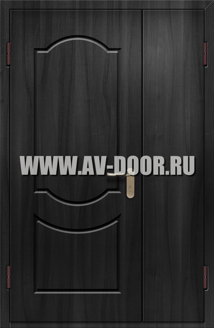 Полуторная противопожарная глухая дверь из МДФ
