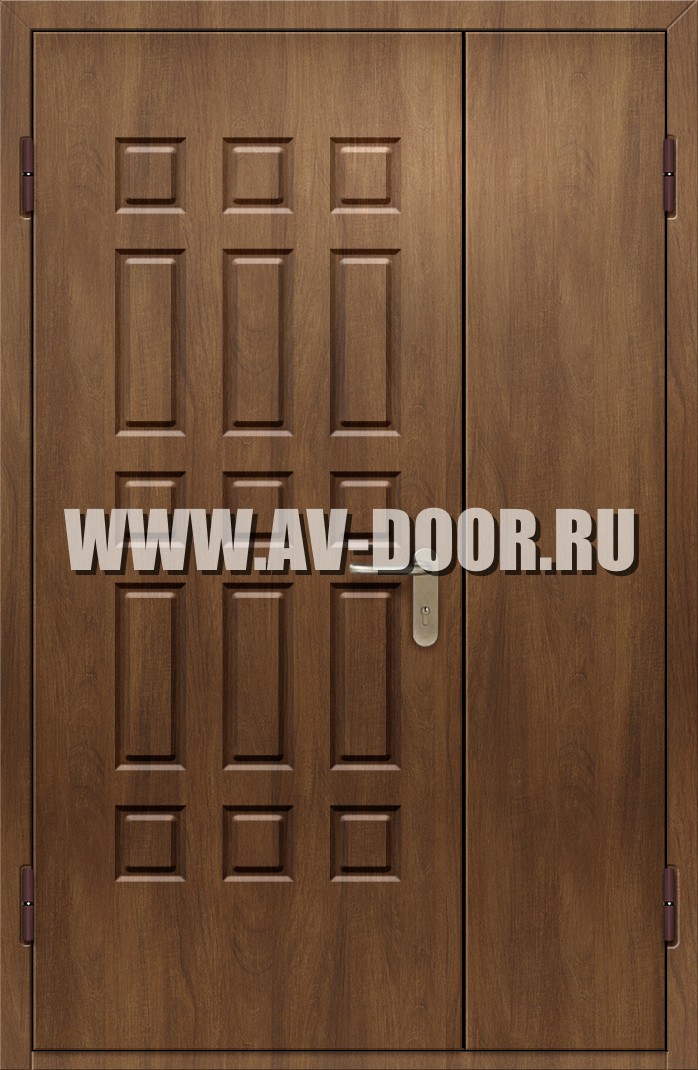 Дверь полуторная противопожарная глухая из МДФ
