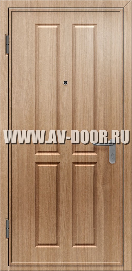 Противопожарная однопольная глухая дверь из МДФ