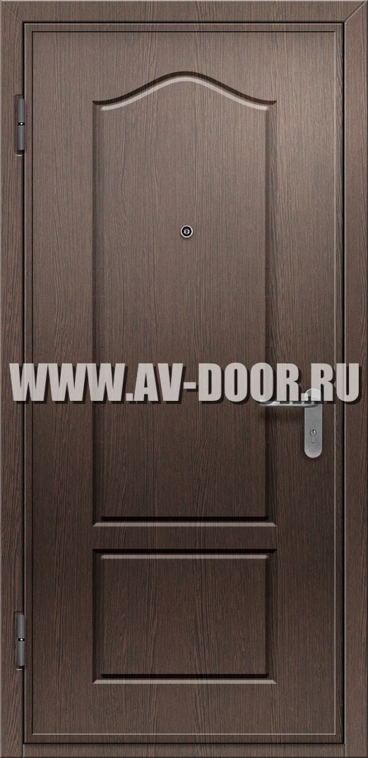 Глухая противопожарная однопольная дверь из МДФ
