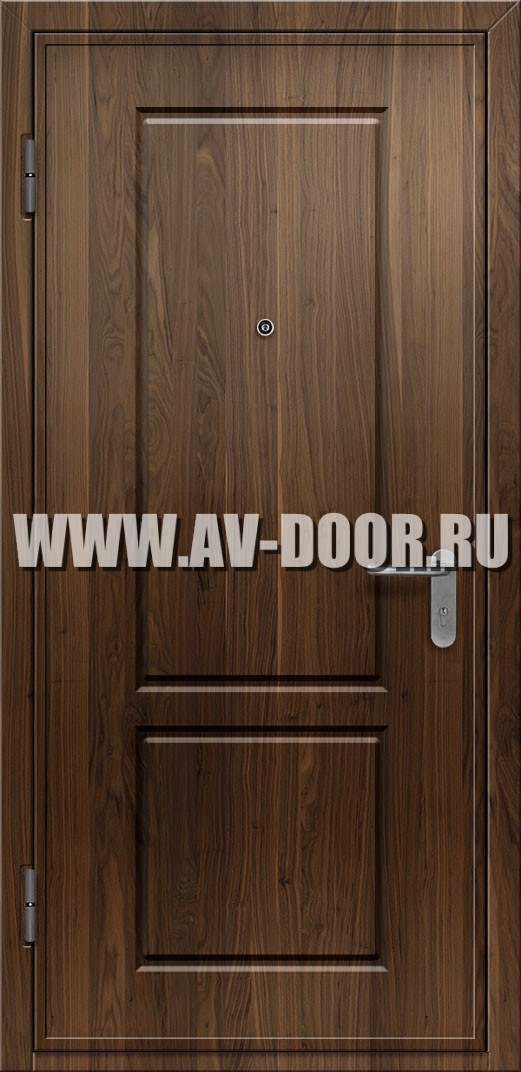 Глухая противопожарная однопольная дверь из МДФ