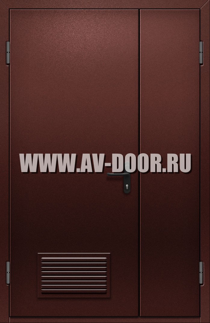 Полуторная глухая противопожарная дверь