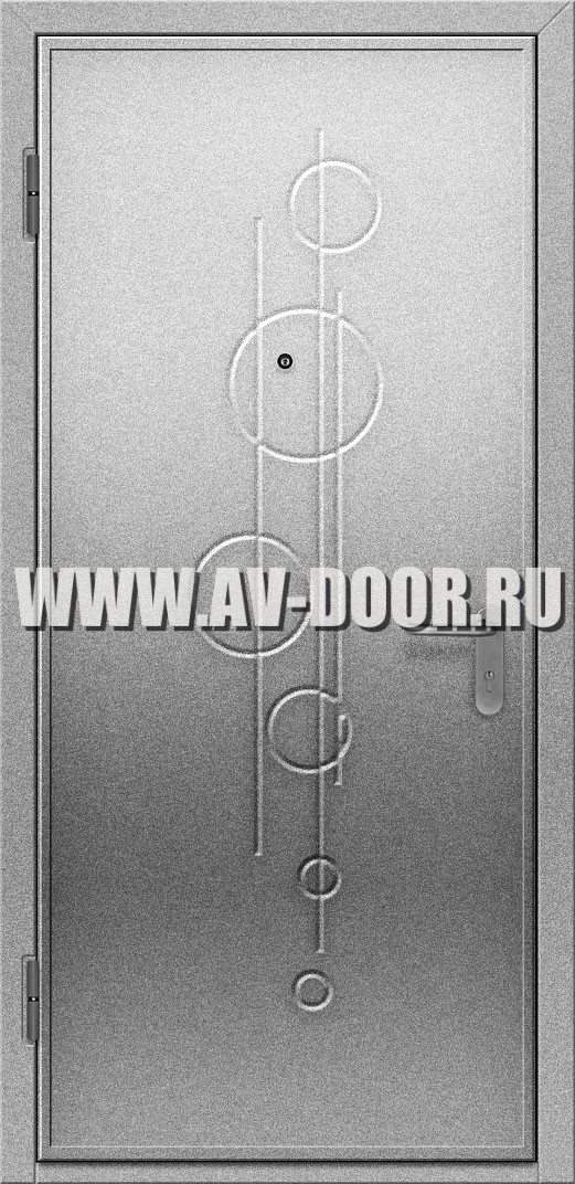 Противопожарная однопольная дверь EI-30 с узором