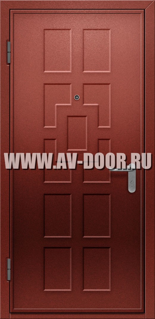 Противопожарная однопольная глухая дверь