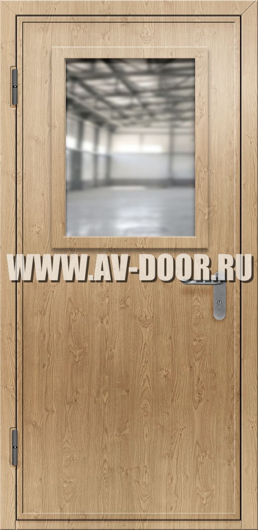 Дверь противопожарная из МДФ со стеклом