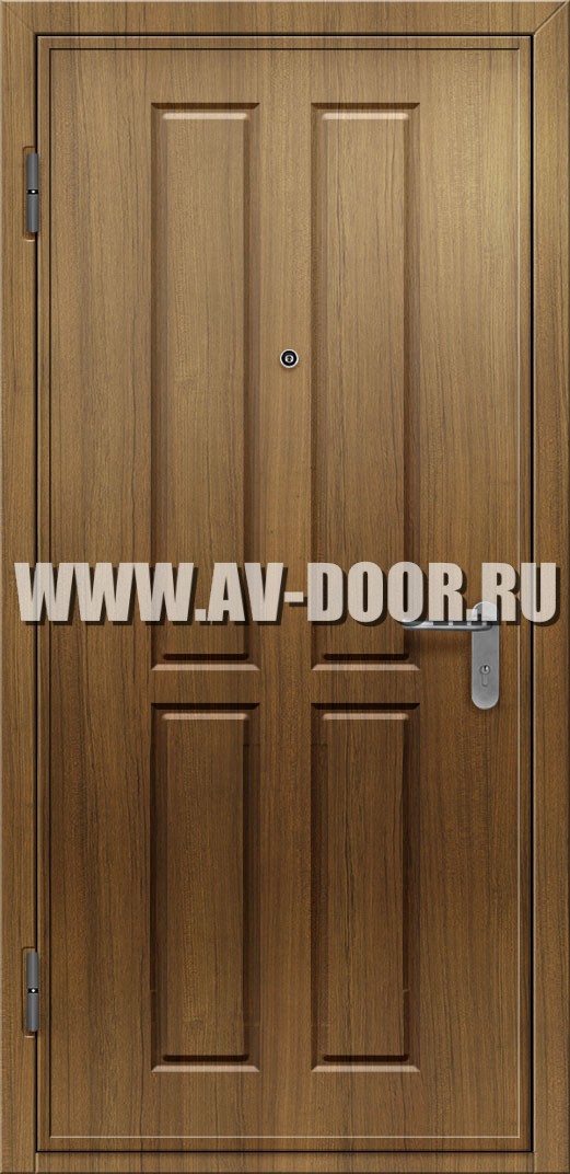 Противопожарная однопольная дверь из МДФ