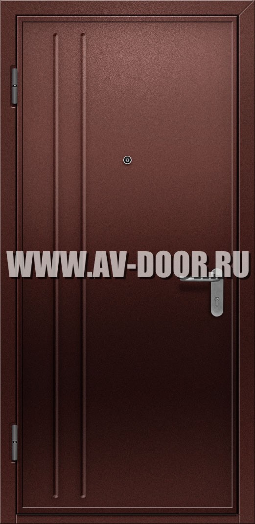 Одностворчатая дверь с порогом и защитой от огня