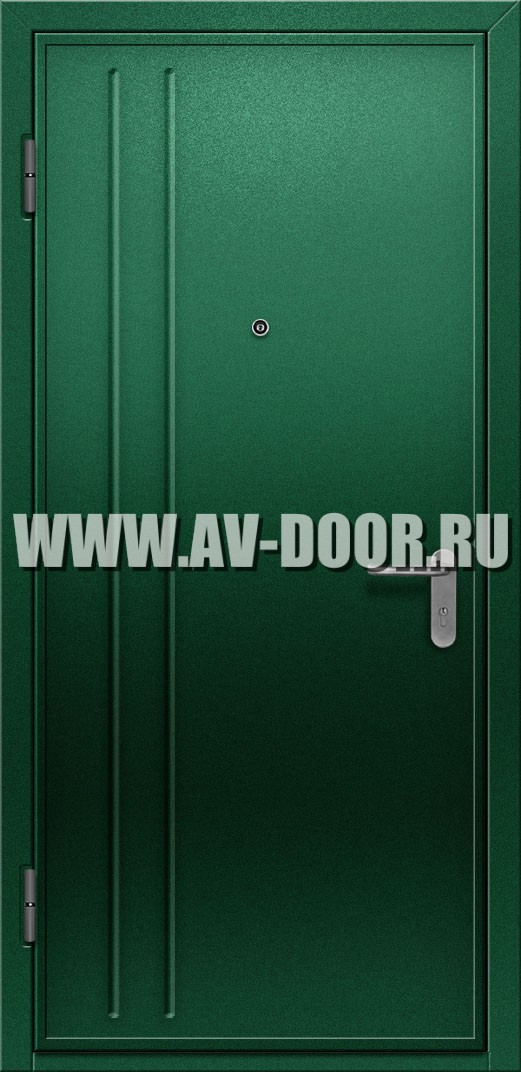Однопольная противопожарная дверь с порогом