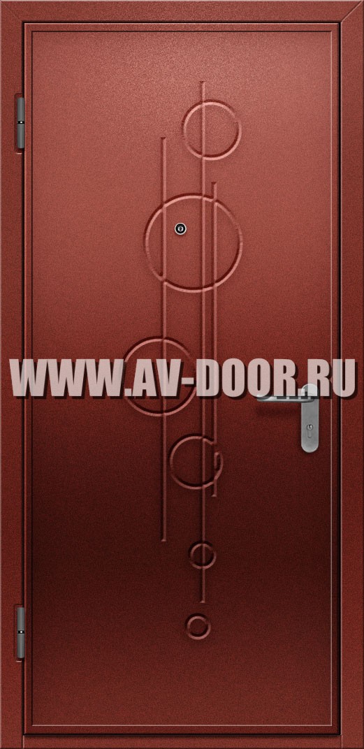 Дверь глухая противопожарная с порогом