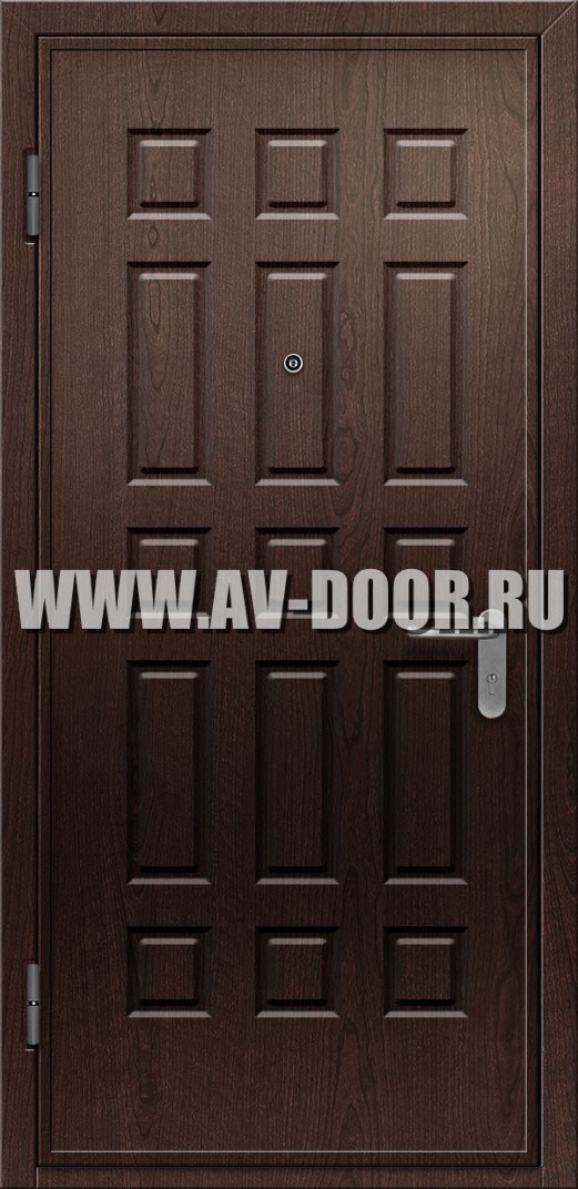Противопожарная глухая дверь из МДФ с порогом