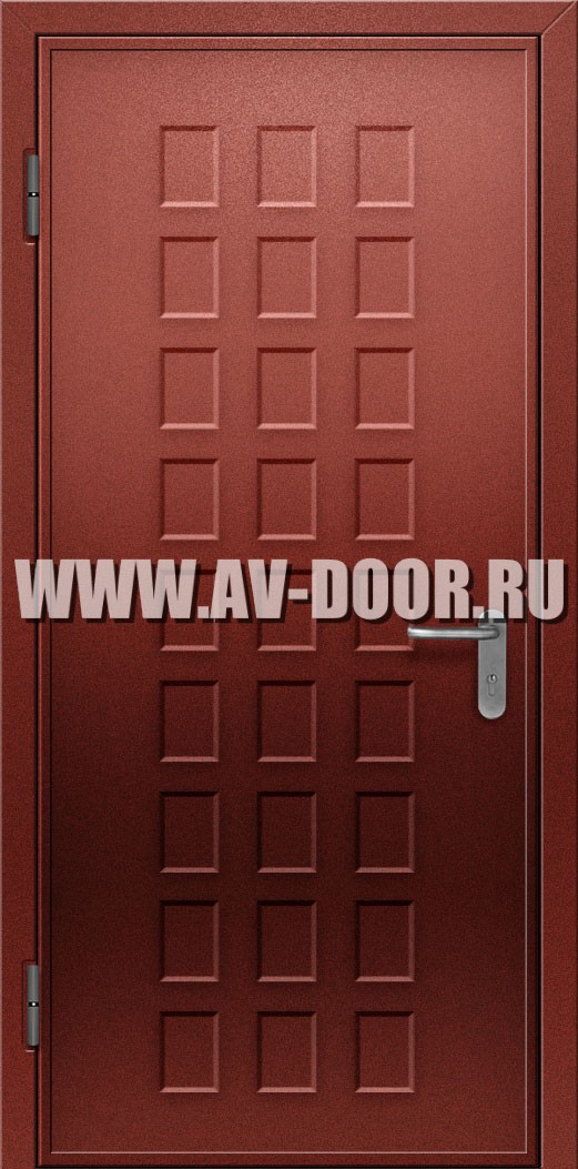Глухая противопожарная дверь без порога