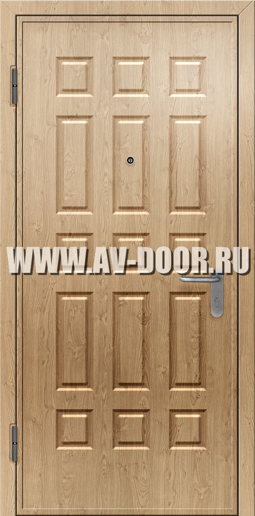 Глухая противопожарная дверь из МДФ без порога
