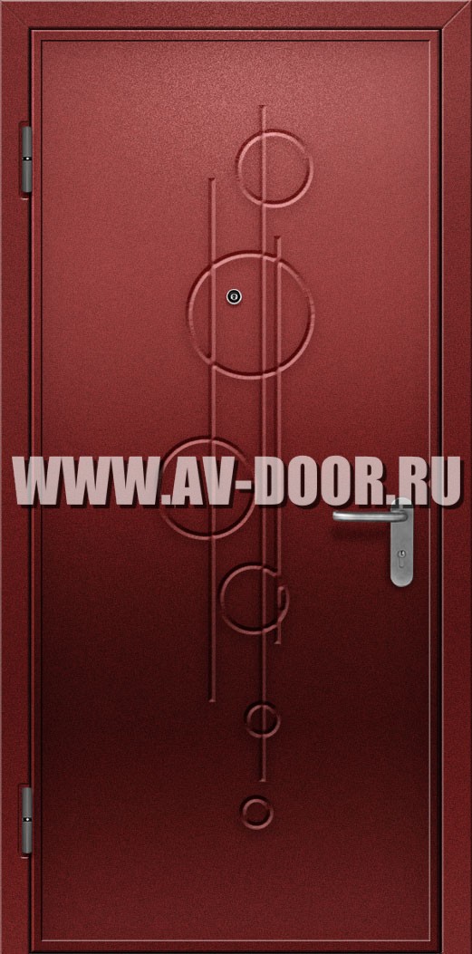 Однопольная глухая противопожарная дверь без порога
