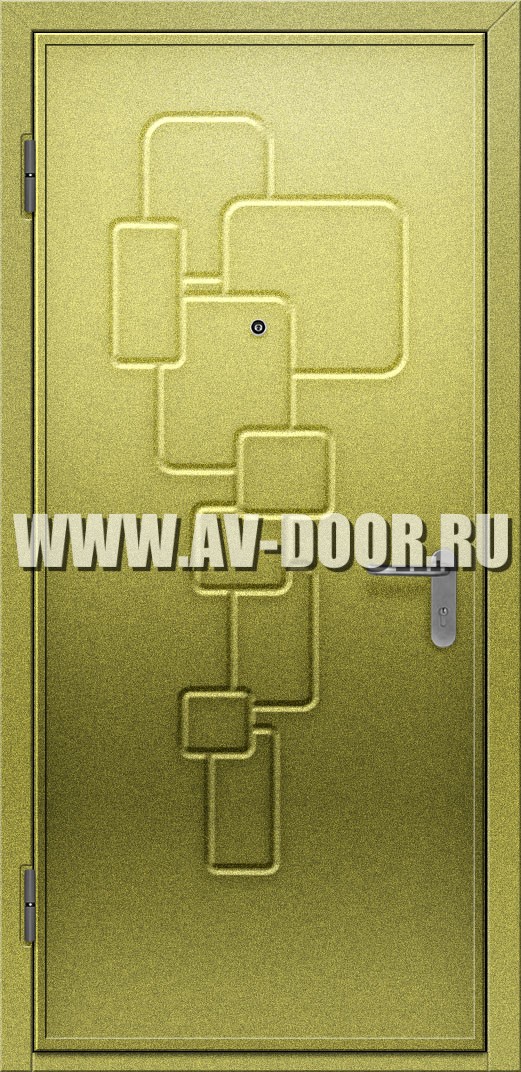 Противопожарная дверь с выпадающим порогом