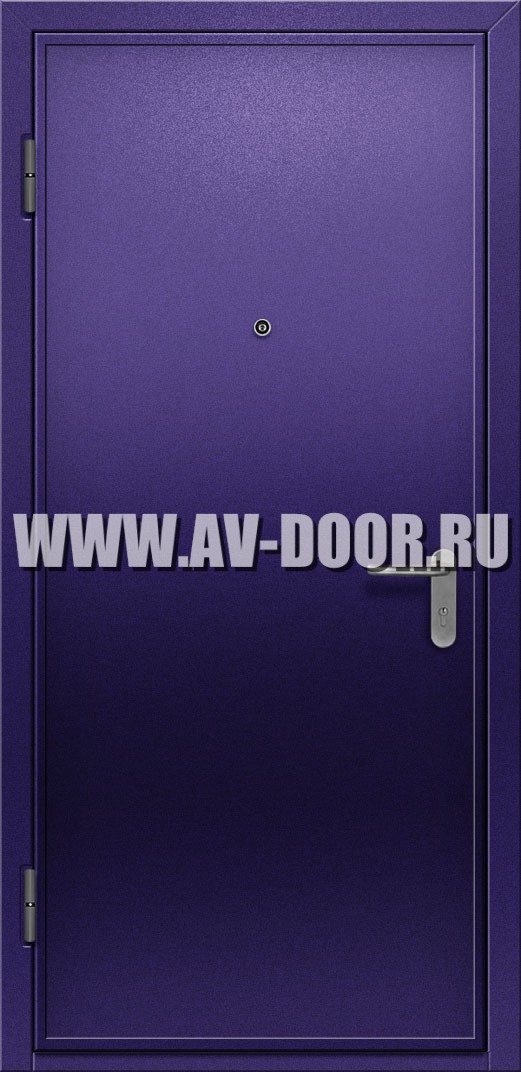 Глухая противопожарная дверь с выпадающим порогом