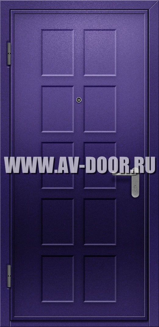 Однопольная глухая противопожарная дверь