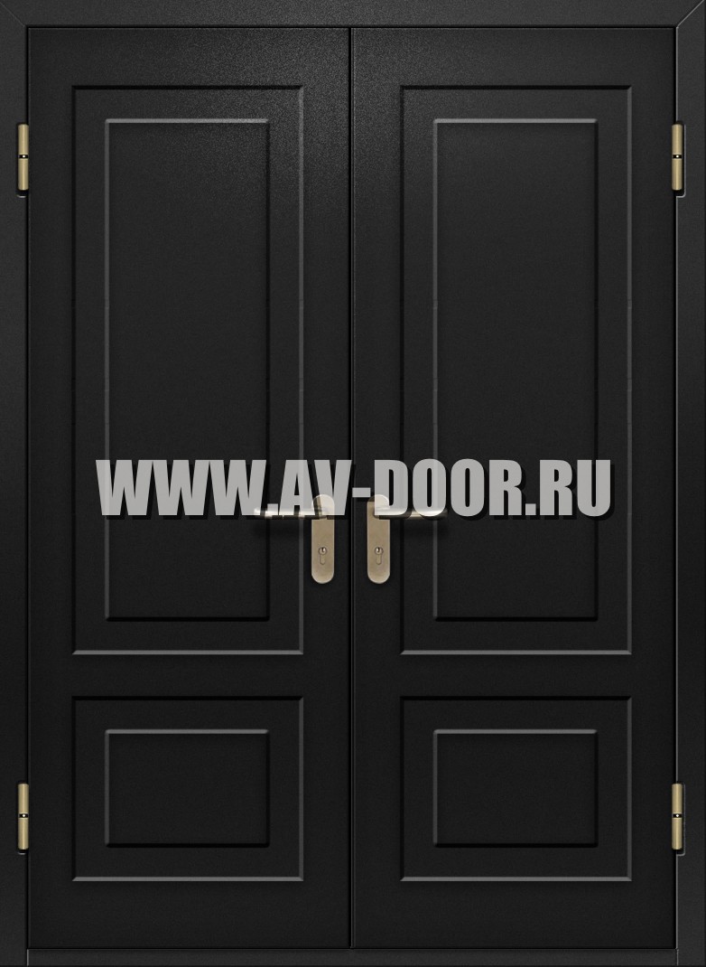Двупольная дымогазонепроницаемая глухая дверь