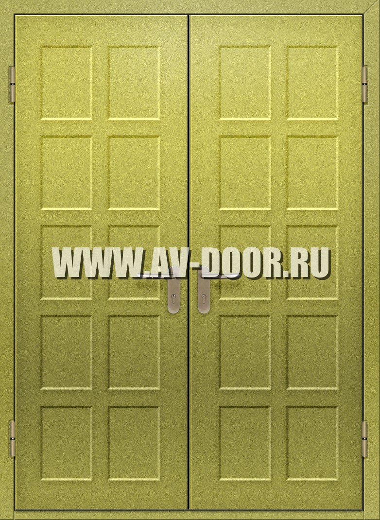 Двупольная глухая газодымонепроницаемая дверь