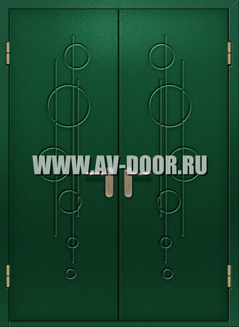 Дверь дымогазонепроницаемая двупольная глухая