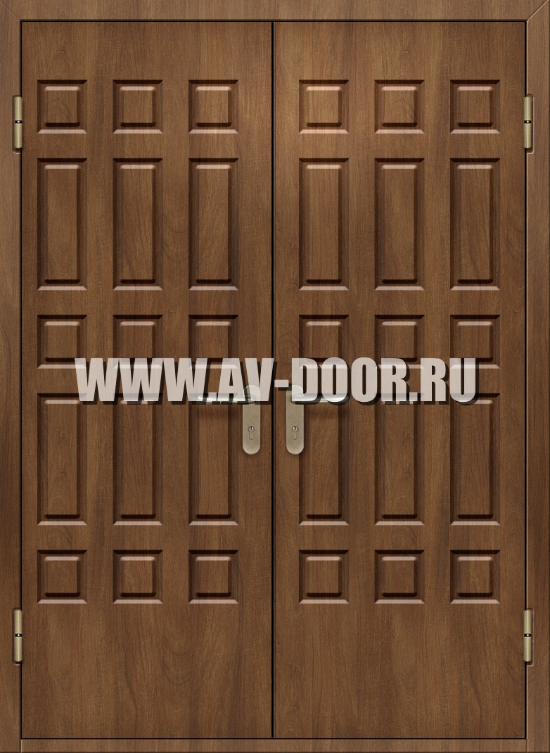 Двупольная глухая газодымонепроницаемая дверь из МДФ