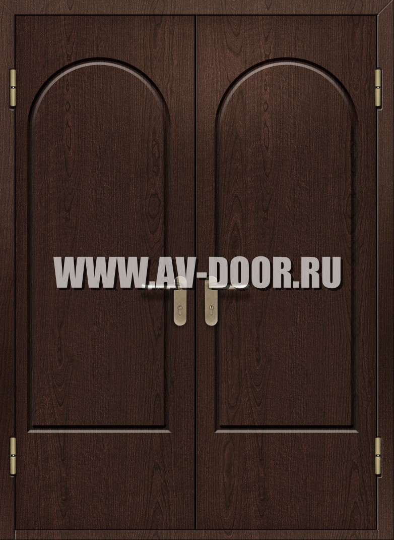 Газодымонепроницаемая глухая двупольная дверь из МДФ