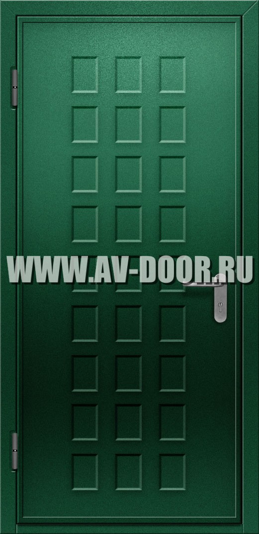 Глухая дымогазонепроницаемая однопольная дверь