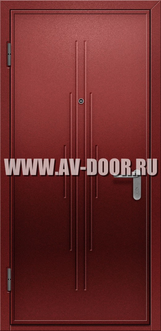 Глухая однопольная дымогазонепроницаемая дверь
