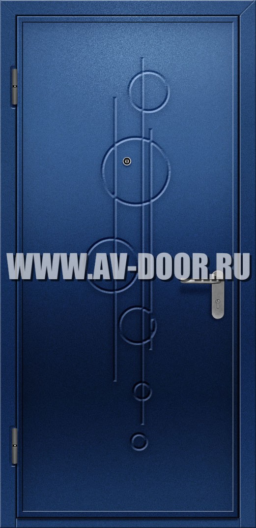 Одностворчатая газодымонепроницаемая глухая дверь
