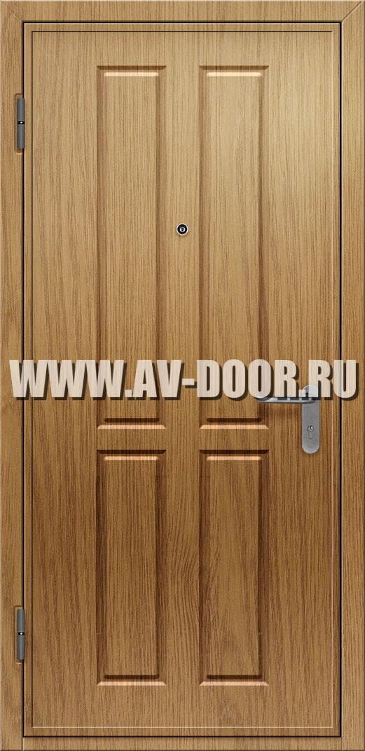 Однопольная глухая газодымонепроницаемая дверь из МДФ