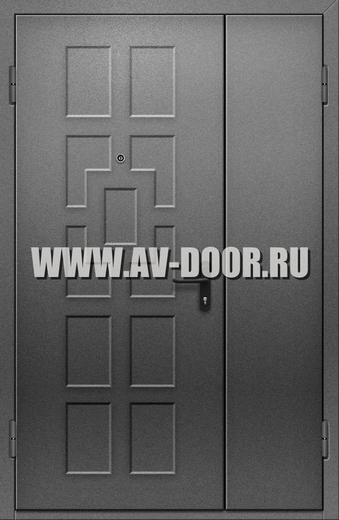 Дверь дымогазонепроницаемая полуторная глухая